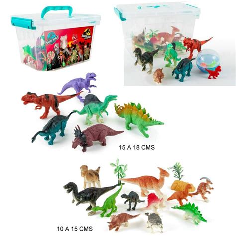 CAJA CON 20 DINOSAURIOS DE GOMA MIMUNDOJUGUETES