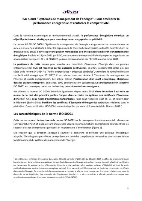 PDF ISO 50001 Systèmes de management de lénergie Pour PDF