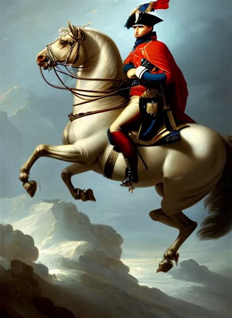 Grandiose Epic Portrait Of Napoleon Bonaparte French Stable Diffusion