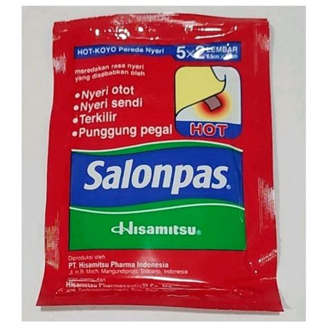 Jual Salonpas Hot X Lembar X Lembar Exp Shopee Indonesia