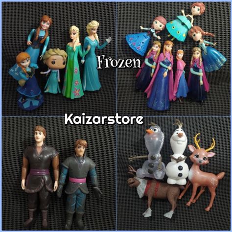 Jual Mainan Action Figure Disney Frozen Anna Elsa Kristoff Olaf Rusa No