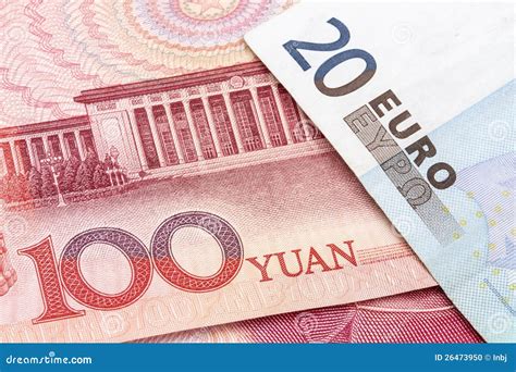 Chinese Yuan And Euro Stock Photo Image Of Economy Currency 26473950