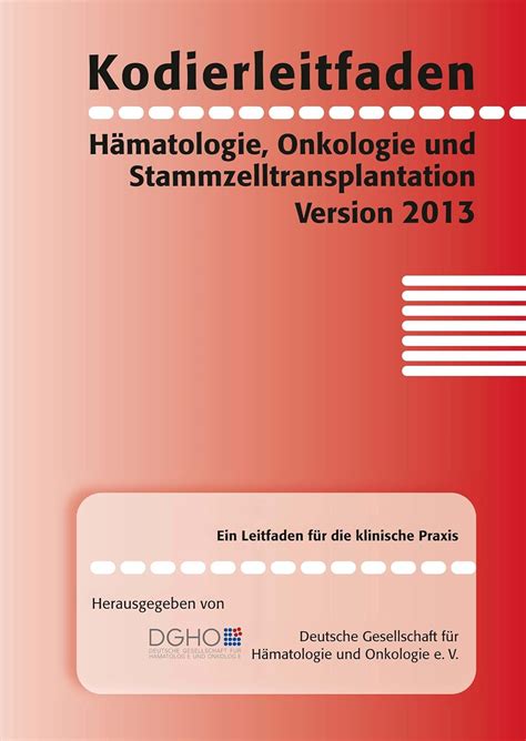 Kodierleitfaden Hämatologie Onkologie und Stammzelltransplantation