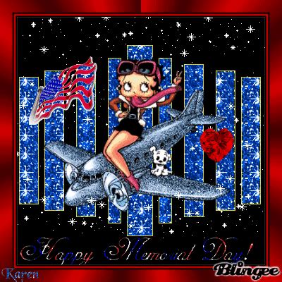 Happy Memorial Day From Betty Boop Betty Boop Pictures Betty Boop