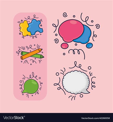 set  creative royalty  vector image vectorstock