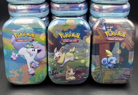 Pokemon Galar Pals Mini Tins A20 XY Evolutions Pack Sealed Random Art