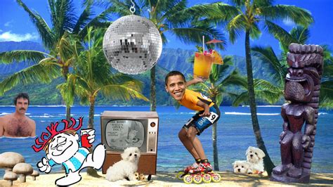 Goonhead Patrol: Barack Obama Rollerskating in Hawaii