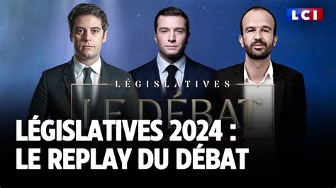 Législatives 2024 le replay du débat entre Gabriel Attal Jordan