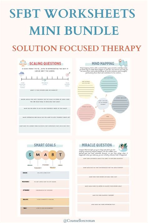 Sfbt Worksheets Therapy Worksheets School Counselling Resources