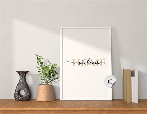 Welcome Home Printable Welcome Home Sign Home Decor Etsy