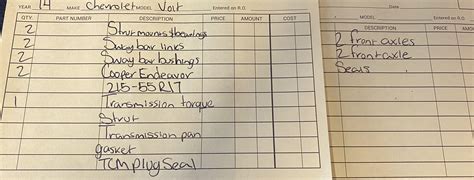 Guess how much this maintenance is costing me (parts+labor). 5 bucks to