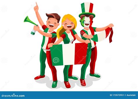 Italians People Italy Flag Day Symbol Stock Vector Illustration Of