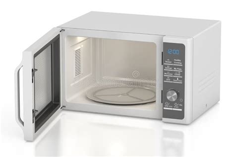 Microwave Oven With Computer Mouse D Rendering Stock Illustration