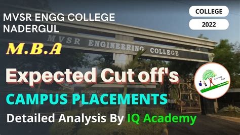 Mvsr Engg College Nadergul Mba Mvsr Engg College Mba Placements Mvsr