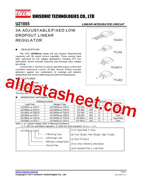 Uz L Xx Tn R Datasheet Pdf Unisonic Technologies