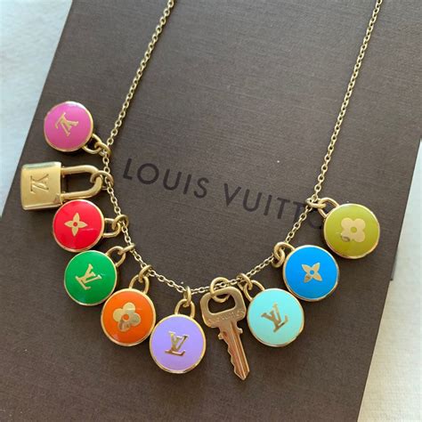 Vintage Reworked Authentic Louis Vuitton Necklaces Depop Weird