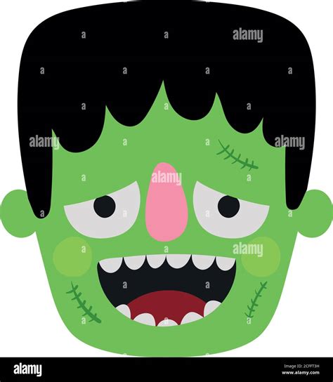 Halloween Frankenstein Cartoon Vector Design Stock Vector Image And Art