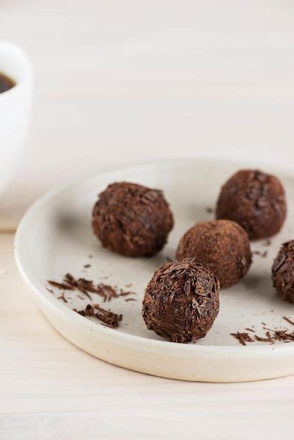 Trufas Tradicionais De Brigadeiro De Doces Brasileiros Chocolate Em