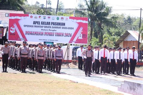 Apel Gelar Pasukan Operasi Mantap Brata Samrat 2023 2024 Dalam Rangka