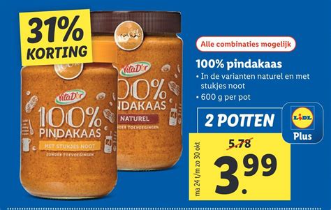 Pindakaas Aanbieding Bij Lidl