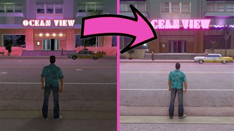 Gta Vice City Original Vs The Definitive Edition Map Comparison Youtube