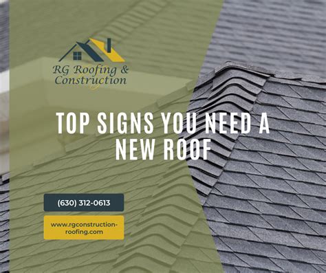 Top Signs You Need A New Roof Rg Roofing Exteriors