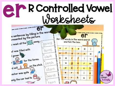 Er R Controlled Vowel Worksheets And Activities Teaching Resources