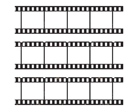 Filmstrip Logo Template Vector Illustration Vector Film Slide Strips