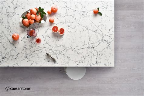 Caesarstone 5143 White Attica Kitchen Quartz Worktops By Longford