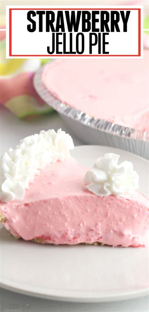 Strawberry Jello Pie Cool Whip Pies Jello Pie Jello Cool Whip Pie