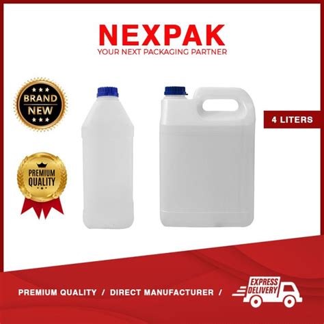 Liter Jerrycan Gallon Empty Bottle Food Grade With Tamper Proof Cover