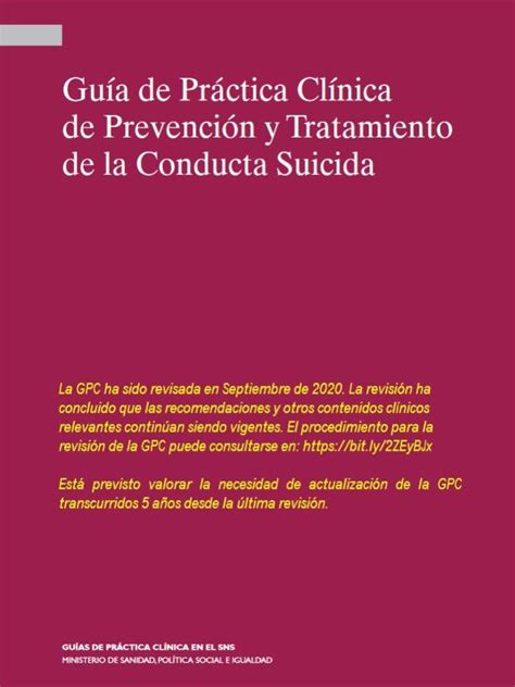 GuÍas De PrÁctica ClÍnica Confederación Salud Mental España