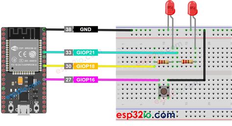 ESP32 - LED - Blink Without Delay | ESP32 Tutorial