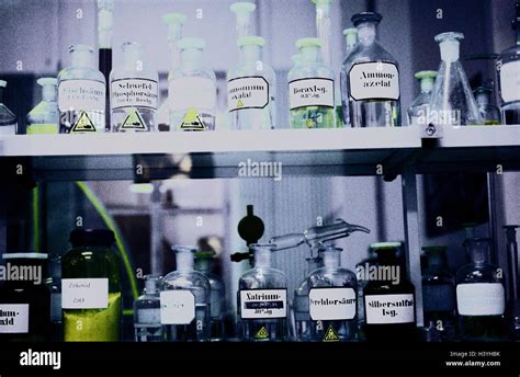 Laboratory Shelf Reagents Research Science Hi Res Stock Photography And