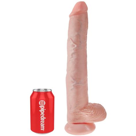 King Cock Pene Realístico con Testículos 37 5 cm Pipedream Dildo XL