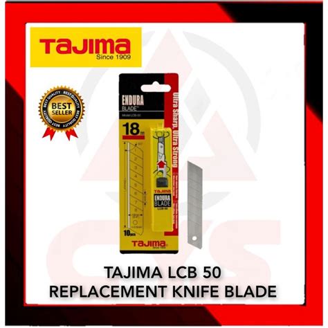 100 ORIGINAL TAJIMA LCB 50 REPLACEMENT KNIFE BLADE 18MM ENDURA BLADE