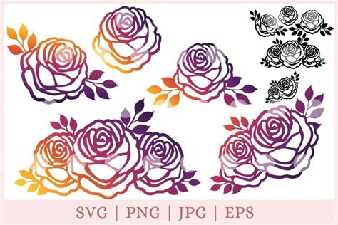 Rose Svg For Cricut Rose Svg Cut File Roses Svg Flower Svg Rose Hot Sex Picture