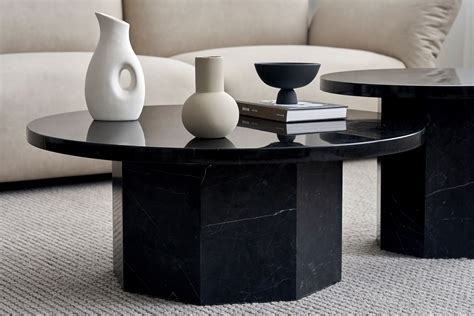 Sugar Cubes Round Coffee Table Round Wood Veneer Coffee Table For Living Room By Grado Design