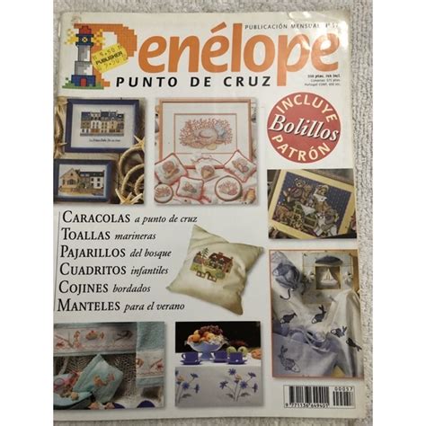 Revista para bordado Ponto Cruz importada Espanha Penélope Punto de