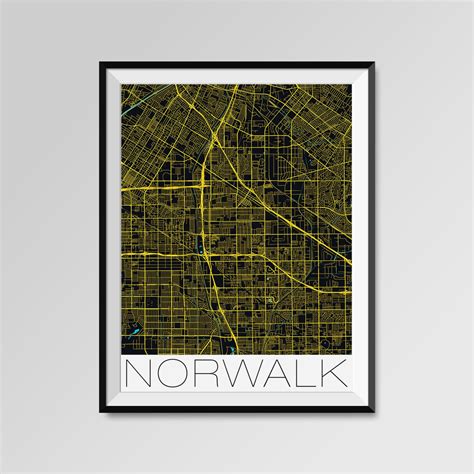 NORWALK California Map Norwalk City Map Print Norwalk Map | Etsy