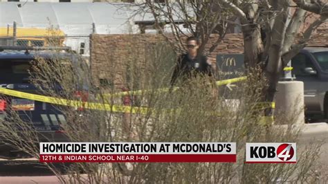 Albuquerque Police Investigate Deadly Shooting Outside Mcdonalds