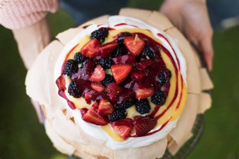 Pavlova With Berries And Lemon Curd — Salt And Wind Travel