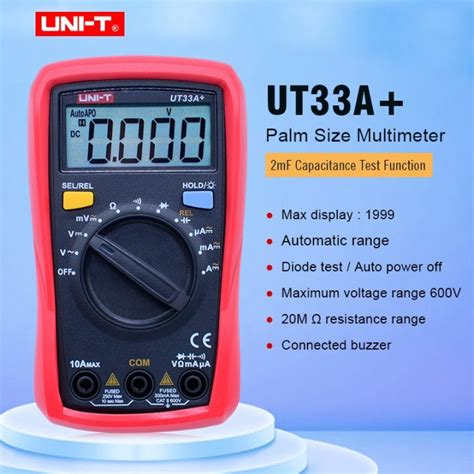 Uni T UT33A Palm Size Digital Multimeter Lazada