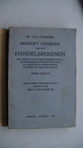 Boekwinkeltjes Nl Beknopt Leerboek Van Het Handelsrekenen Ten