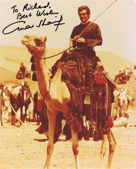 Omar Sharif A Colour Picture Depicting Omar Sharif On A Camel S Back