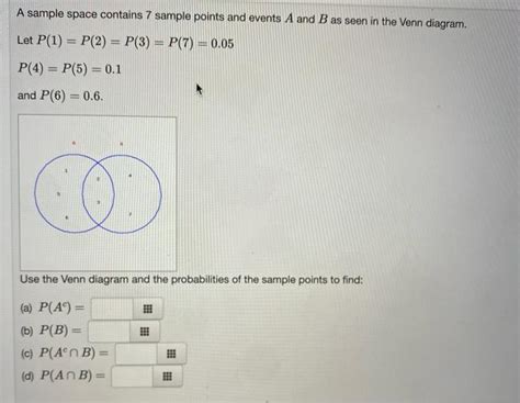 Solved A Sample Space Contains Sample Points And Events A Chegg