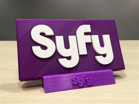 Free Stl File Syfy Logo・3d Print Model To Download・cults