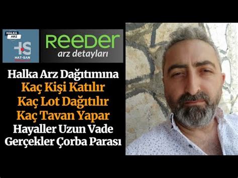 Hatsan hatsn ve Reeder reedr Halka Arz Kaç Kişi Katılacak Kaç Lot