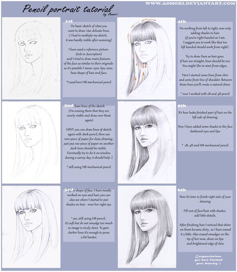 Pencil portrait tutorial by AonikaArt on DeviantArt