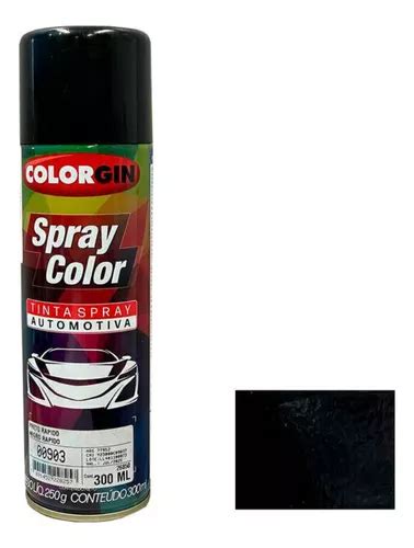 Spray Automotivo Colorgin Preto Brilhante Ml Parcelamento Sem Juros